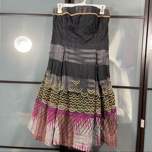 Floreat by Anthropologie strapless dress size 10.